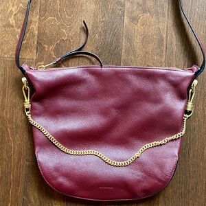 All Saints Oxblood Blake Shoulder Bag
